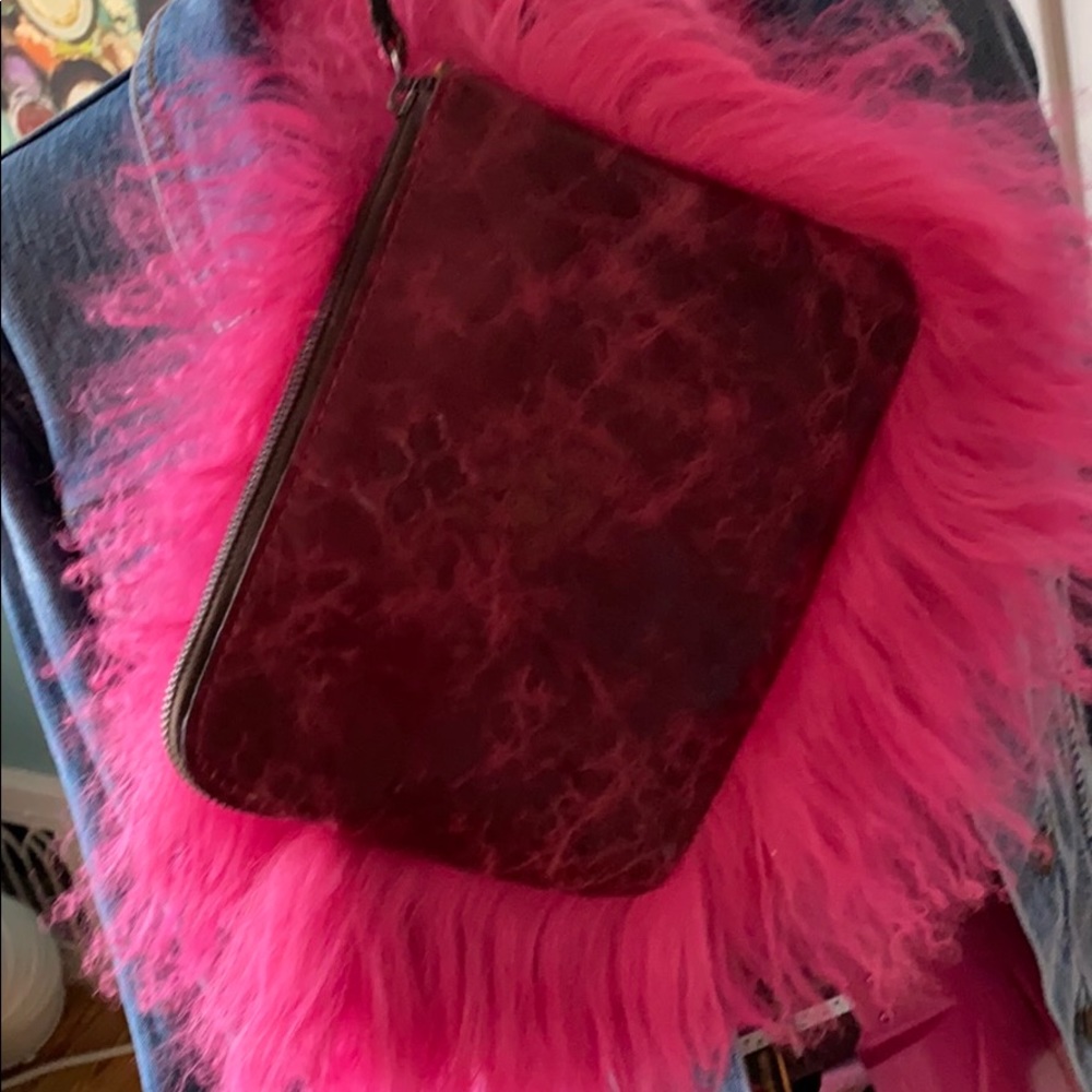 Patricia Nash Bag Magenta Pinkish Red Wristlet